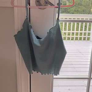 Sage green lettuce trim tank!